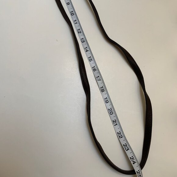 BNWT Eddie Bauer Brown Pebbled Leather Travel Wallet Crossbody Bag - Picture 3 of 5